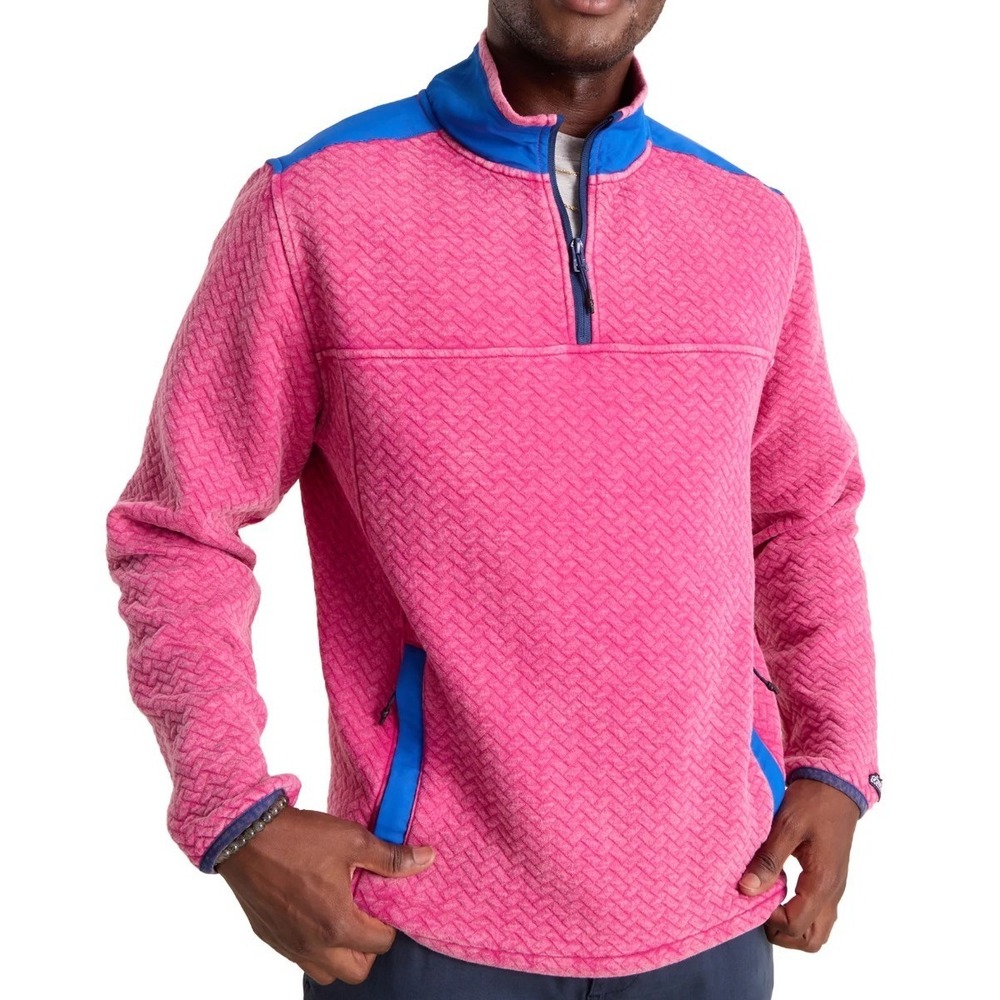 Chubbies Men's Back to Basic Quilted 1/4 Zip Sweatshirt Jacket Top NEW $80 XXL